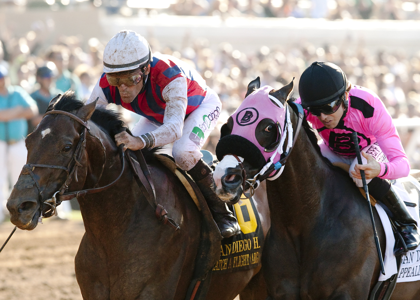 Catch a Flight wins the San Diego Handicap