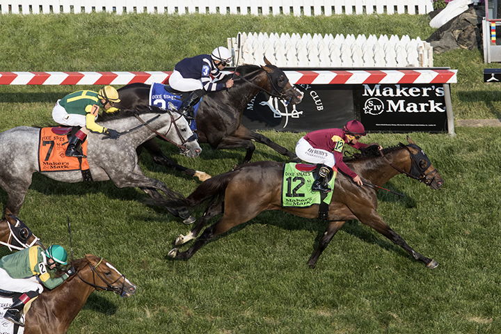 Catholic Boy wins the 2019 Dixie Stakes