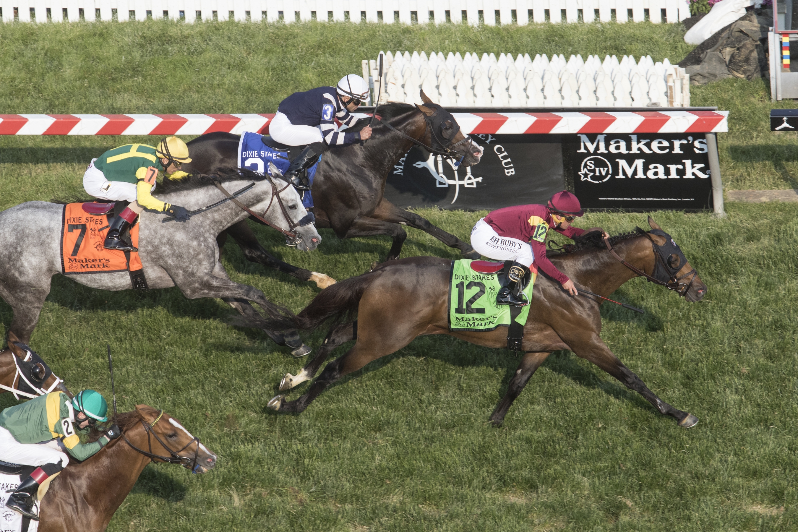 Catholic Boy wins the 2019 Dixie Stakes