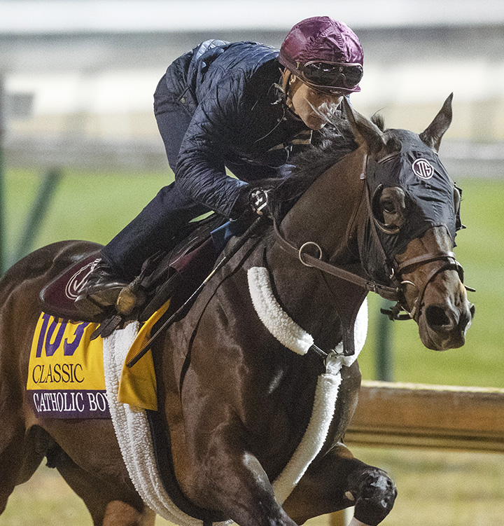 Catholic Boy trains at Churchill on Oct. 28