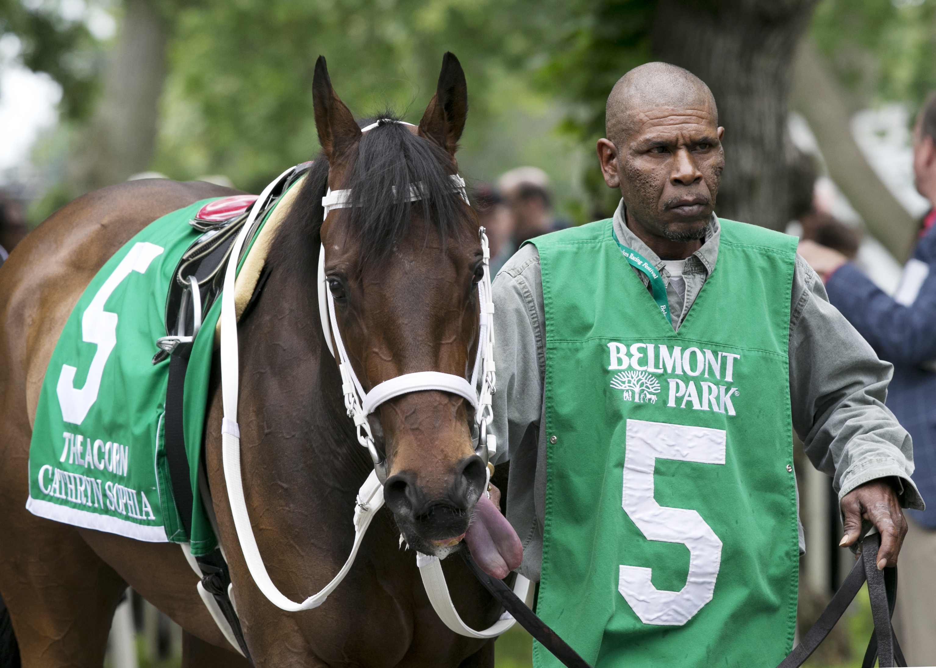 Cathryn Sophia at the Acorn Stakes