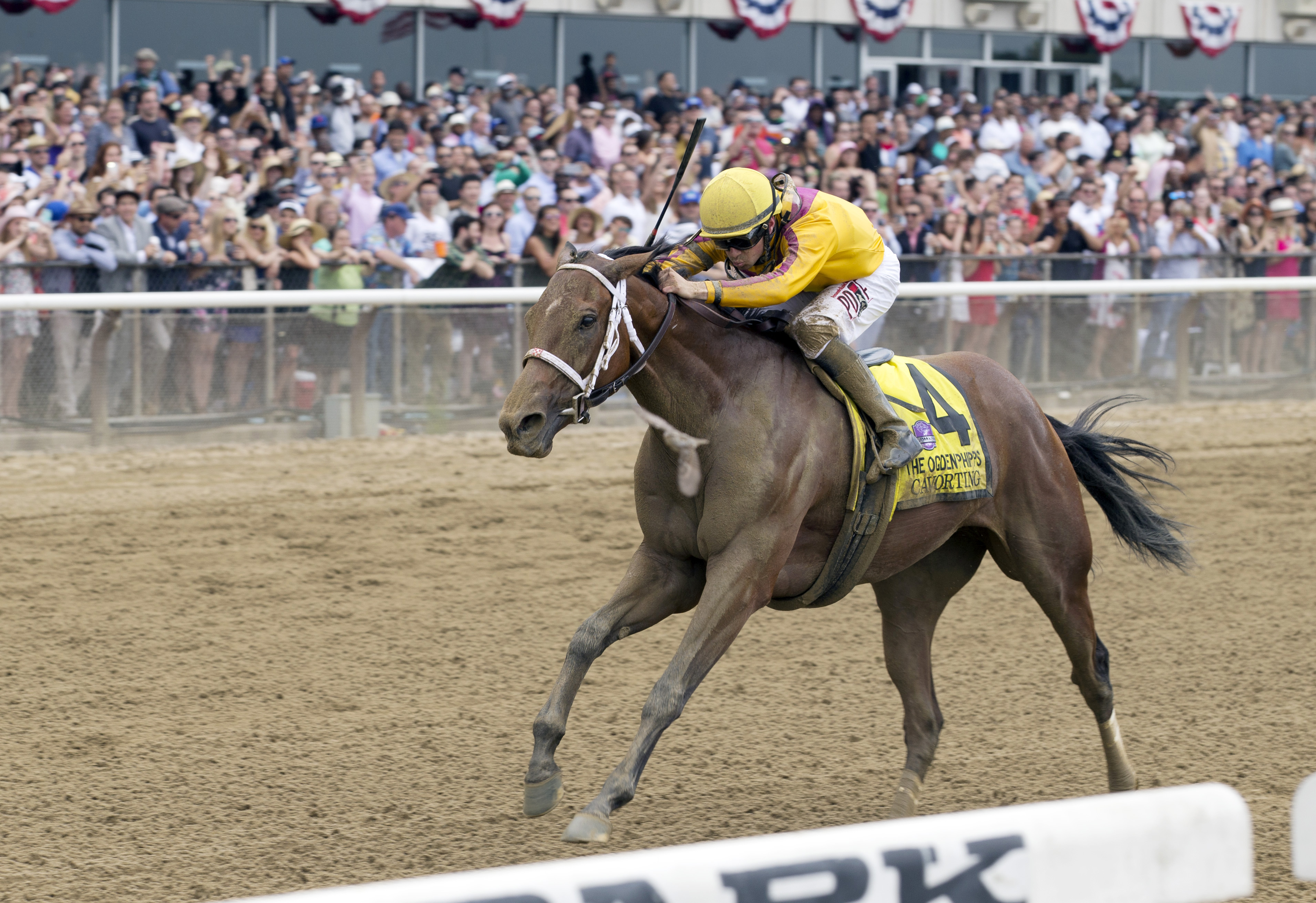 Cavorting wins the Ogden Phipps Stakes