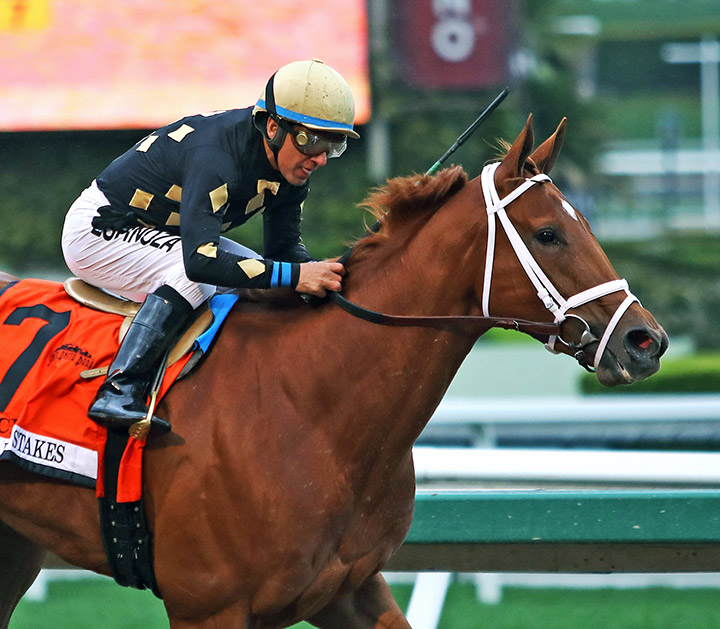 Ce Ce wins the 2020 Beholder Mile at Santa Anita Park