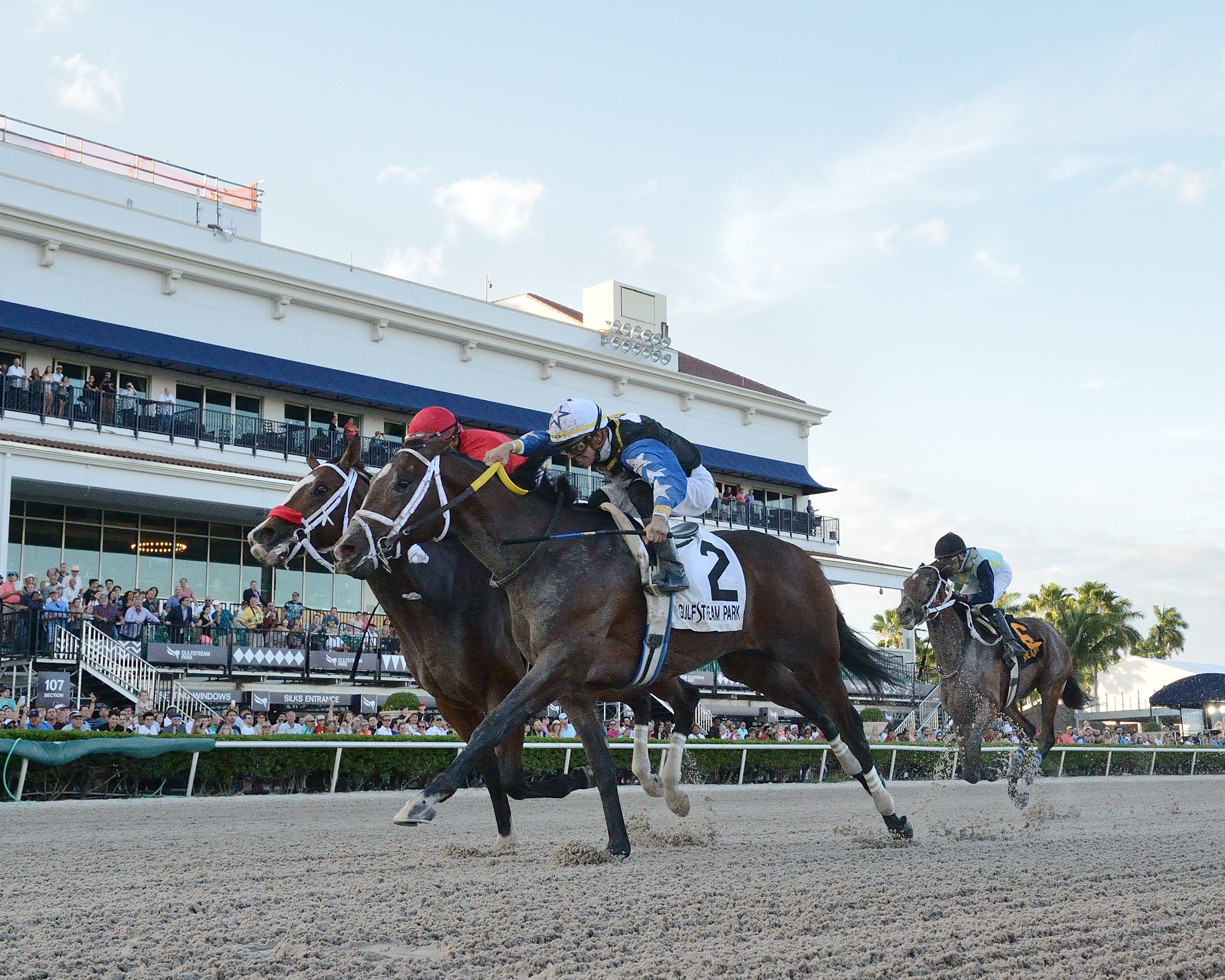 Chance It (right) defeats As Seen On Tv in the 2020 Mucho Macho Man