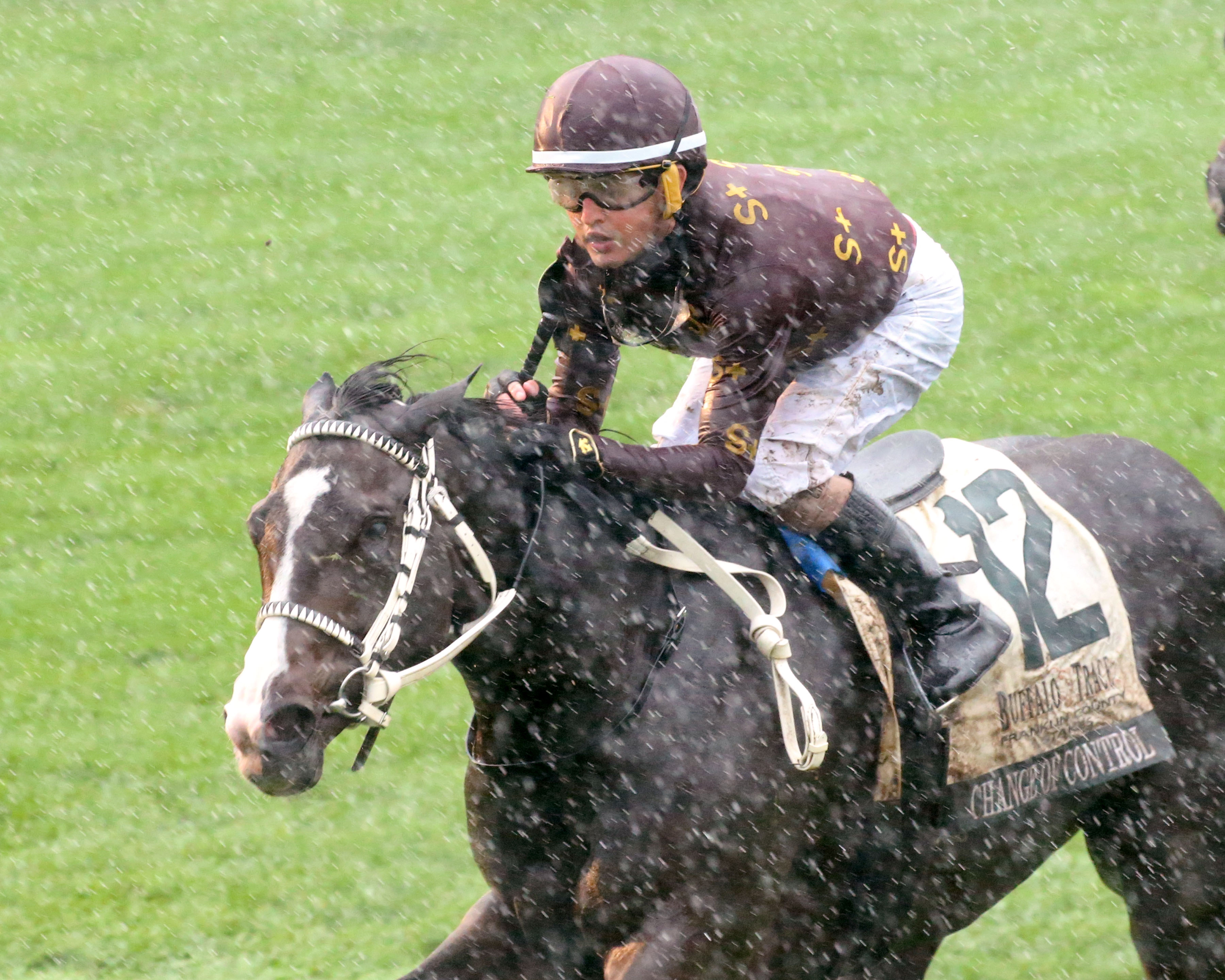 Change of Control under Colby Hernandez wins the Franklin County Stakes. 10-15-2021