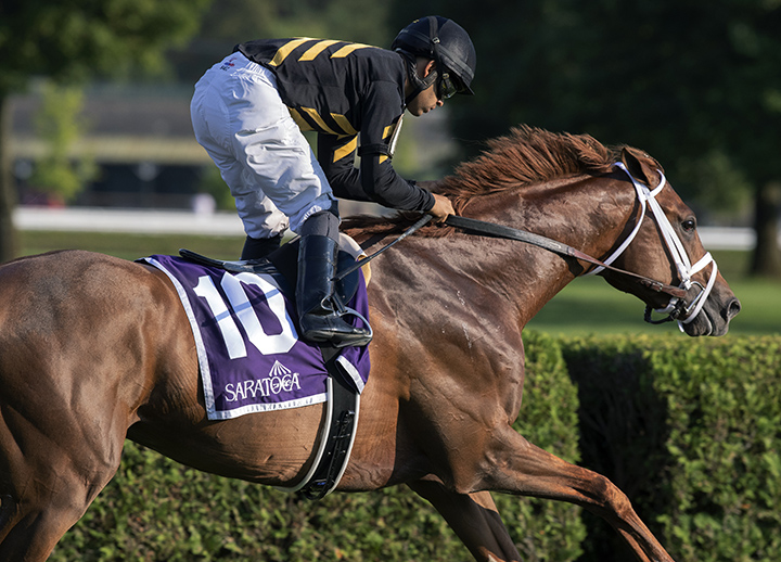 Channel Cat wins the Bowling Green Stakes at Saratoga Race Course