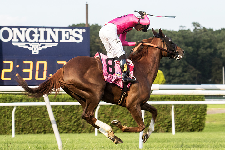 Channel Maker wins the 2018 Joe Hirsch Turf Classic at Belmont Park