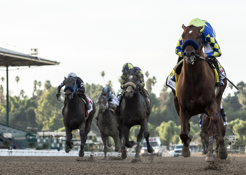 Charlatan wins Malibu Stakes 12-26-2020