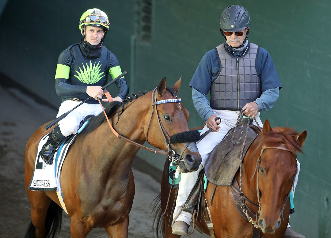 Charmaine's Mia at the Gamely Stakes at Santa Anita Park in May 2021