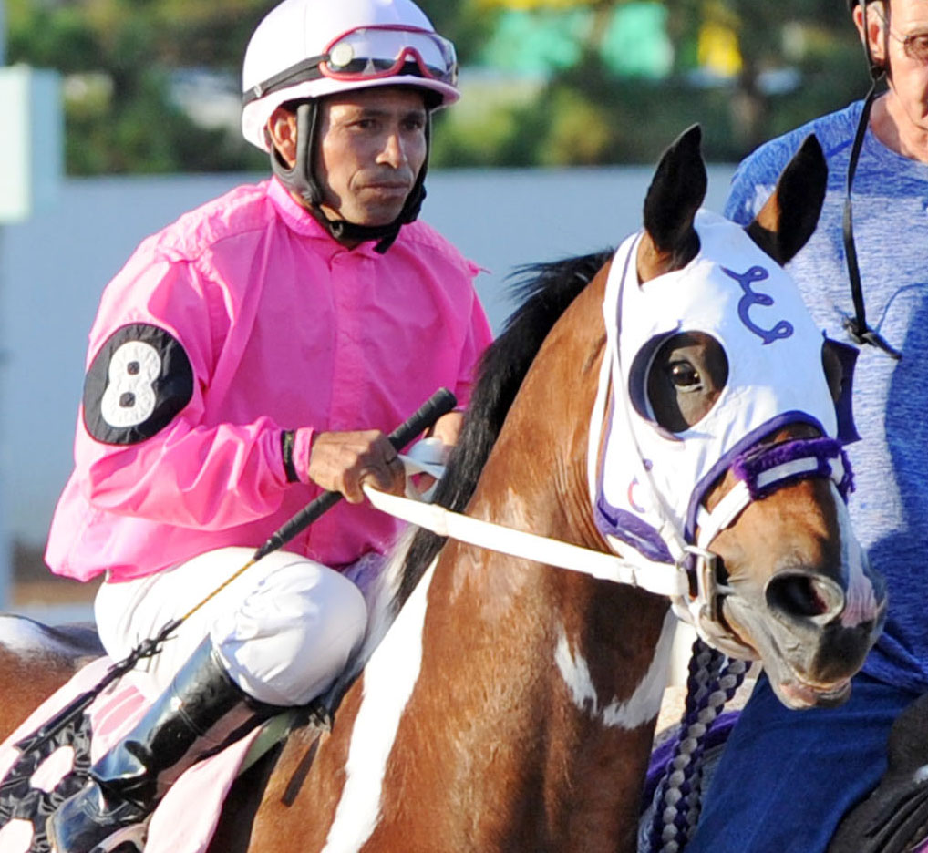 Mario Chavez aboard Fishin Paint at the 2017 Tulsa State Fair Stakes