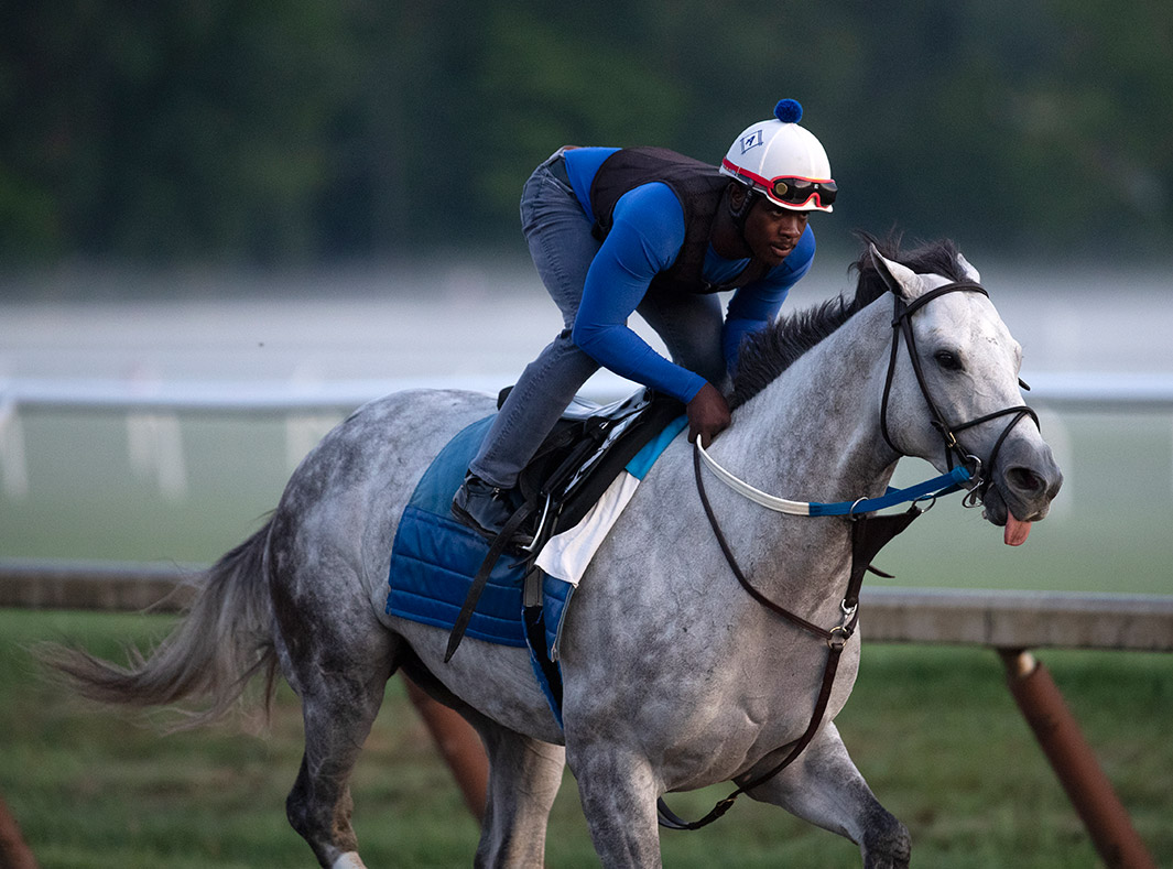 Chestertown trains at Saratoga Race Course on July 25