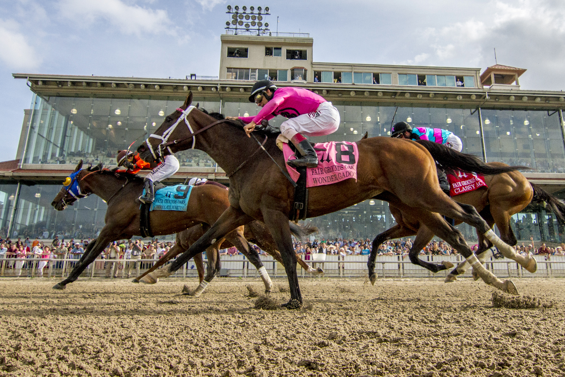 Wonder Gadot finishes third in the Fair Grounds Oaks