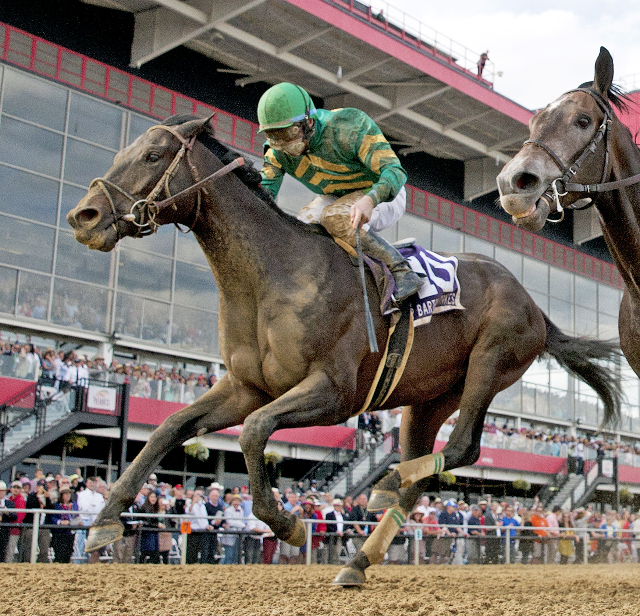 Class Leader wins the 2014 Sir Barton Stakes