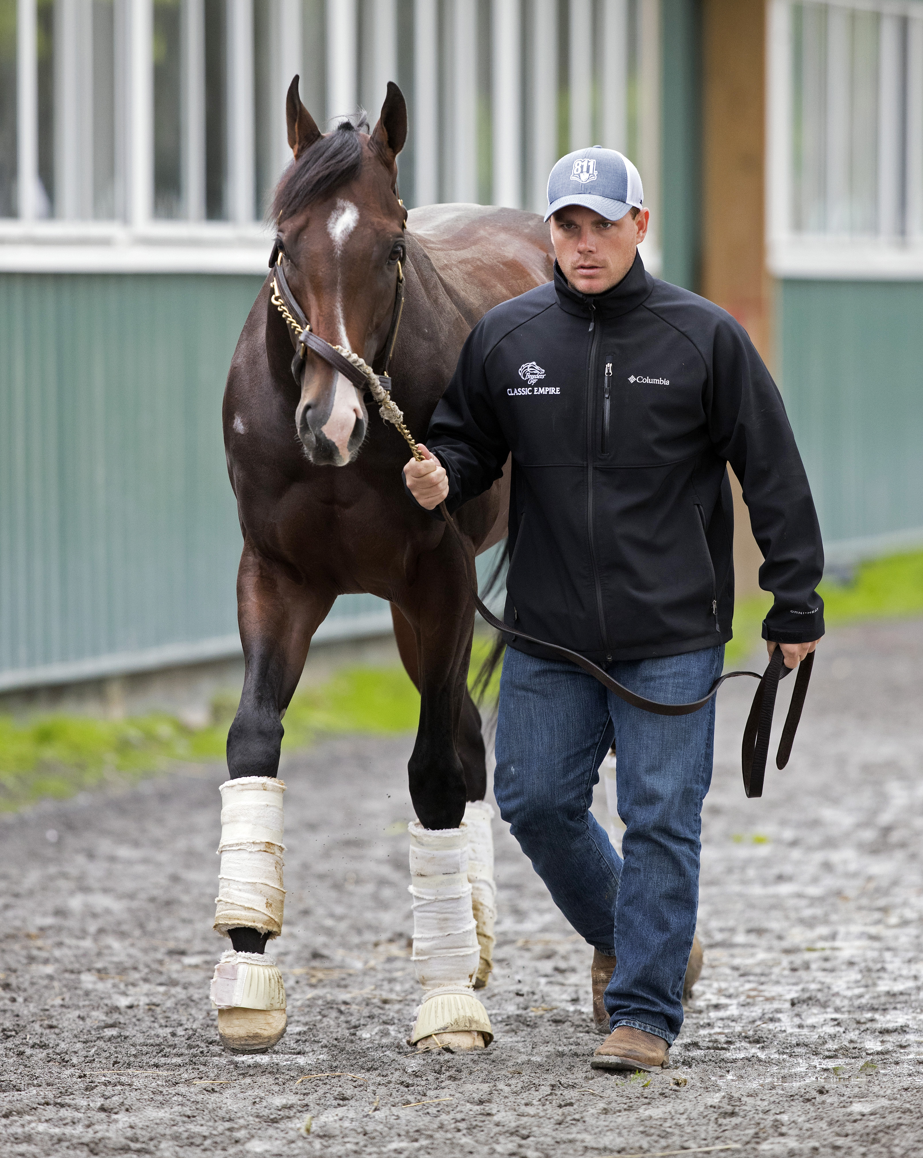 Classic Empire at Belmont Park with Norman Casse