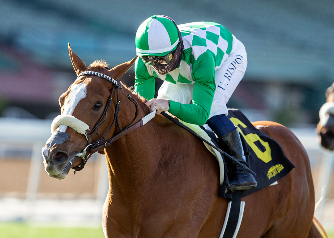 Closing Remarks wins the 2021 California Cup Oaks at Santa Anita