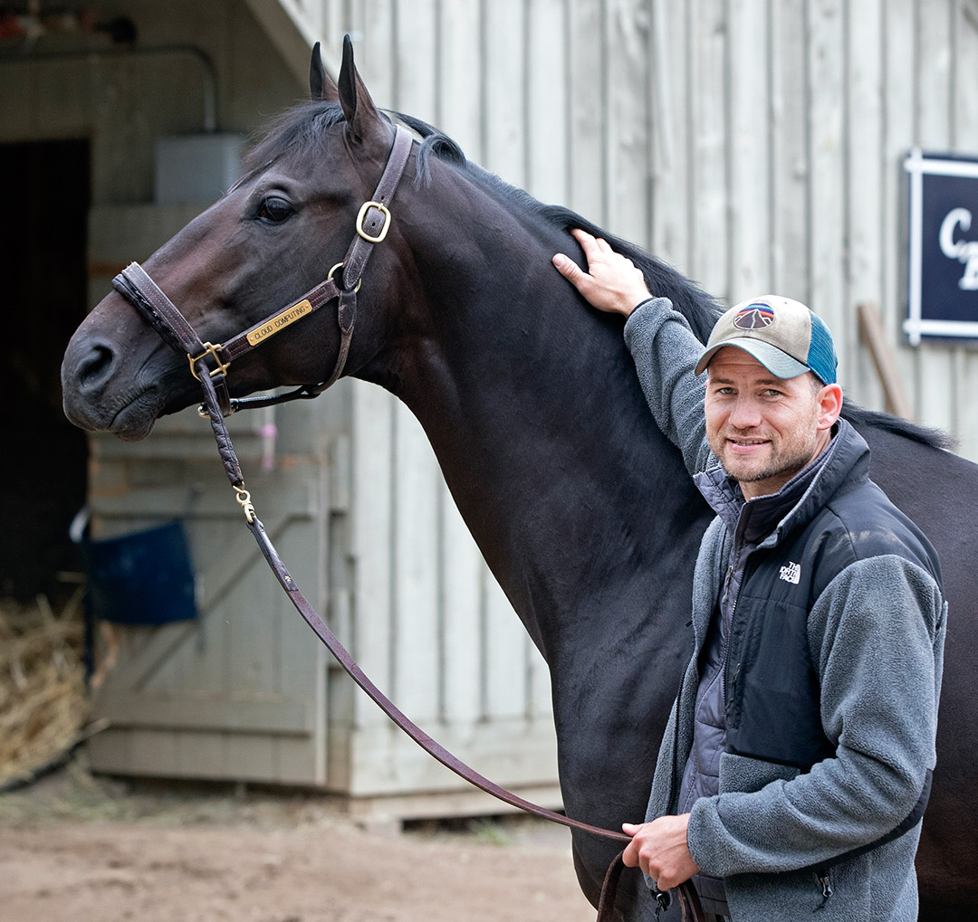Whit Beckman with Cloud Computing at Chad Brown's barn in 2017