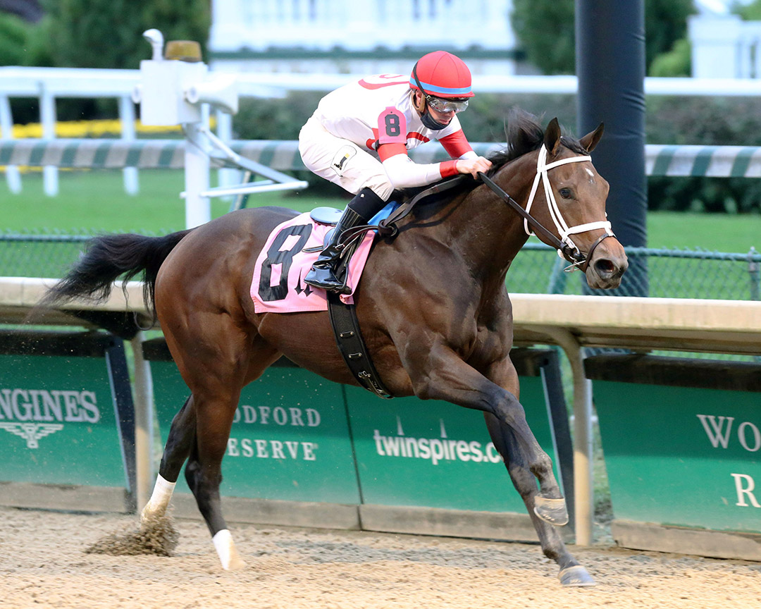 Coach wins the 2020 Rags to Riches Stakes at Churchill Downs