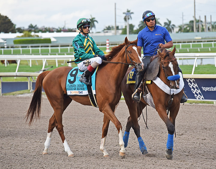 Code of Honor at the 2019 Florida Derby