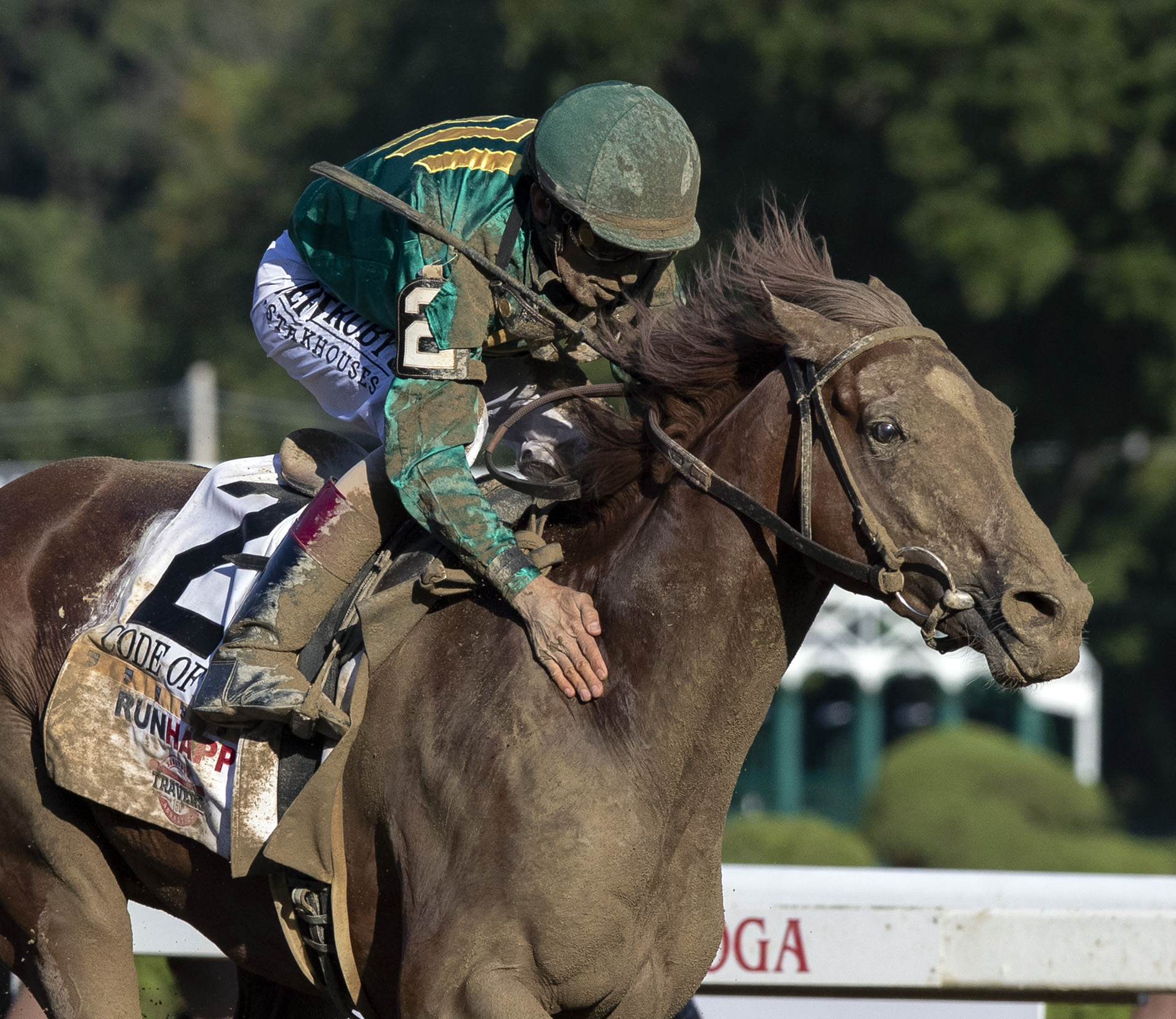 Code of Honor wins the 2019 Travers Stakes