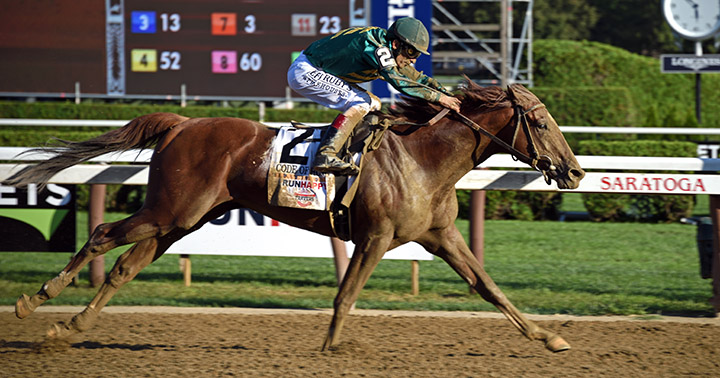 Code of Honor wins the 2019 Travers Stakes at Saratoga Race Course