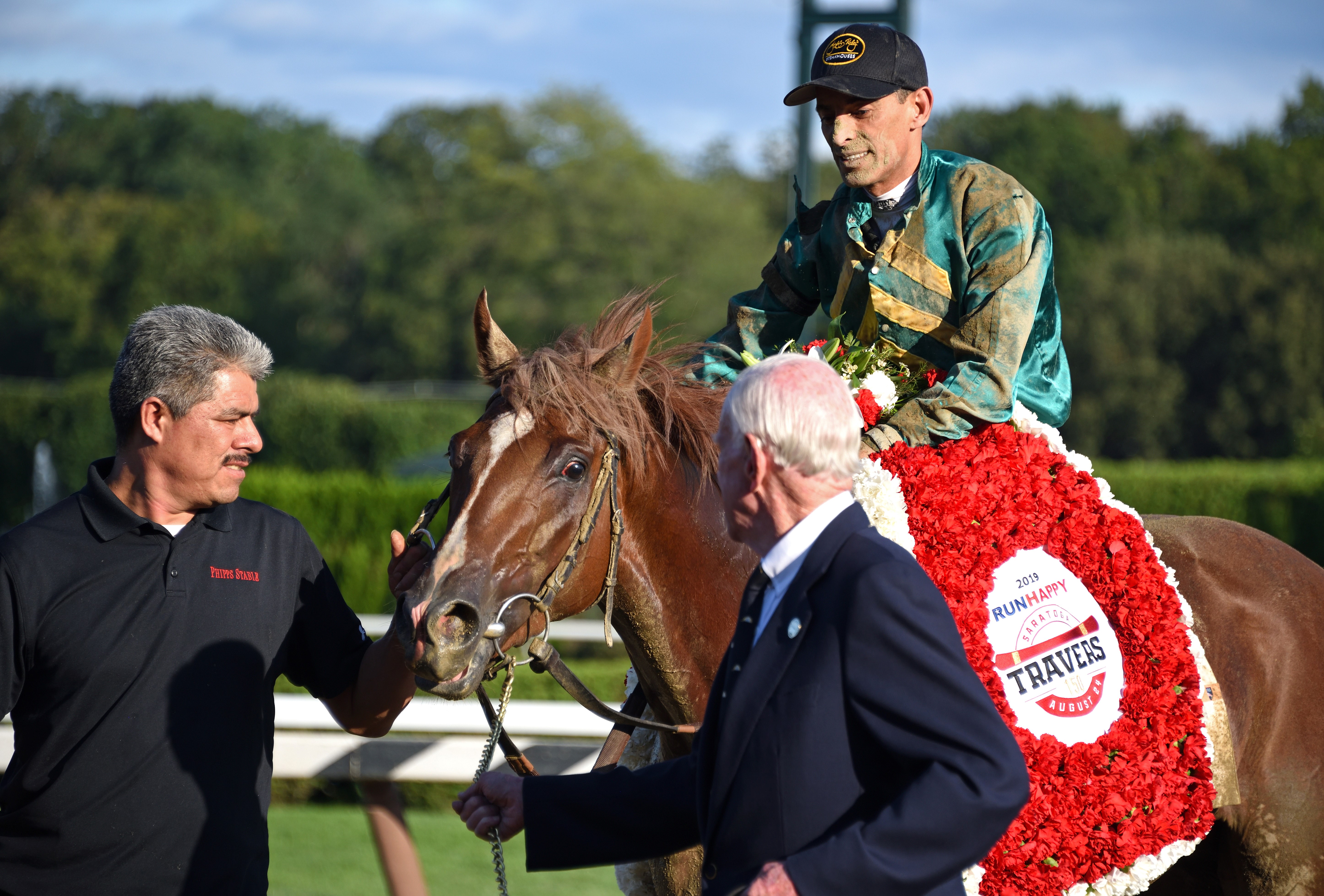 Code of Honor following victory in the 2019 Travers