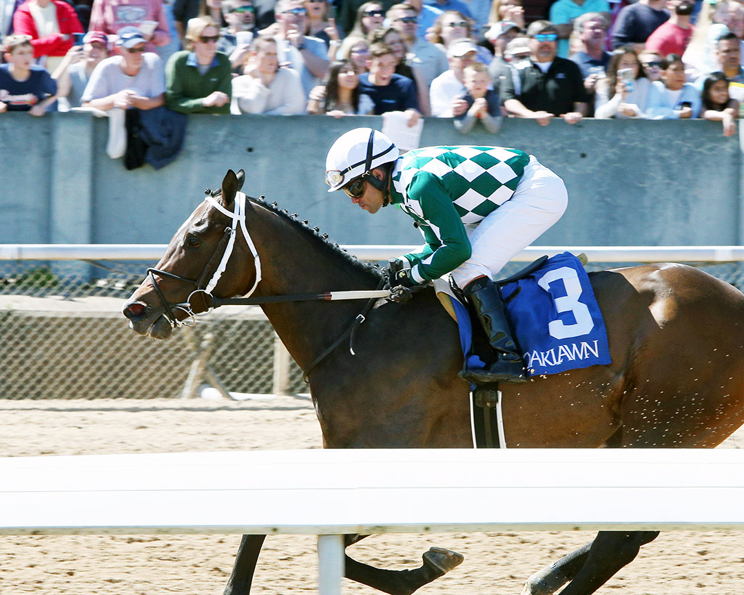 Cogburn wins a March 25 maiden race at Oaklawn Park