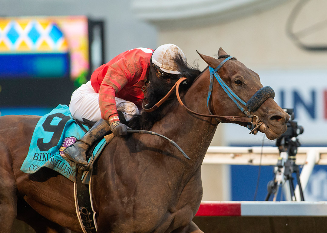 Collusion Illusion wins the 2020 Bing Crosby Stakes at Del Mar