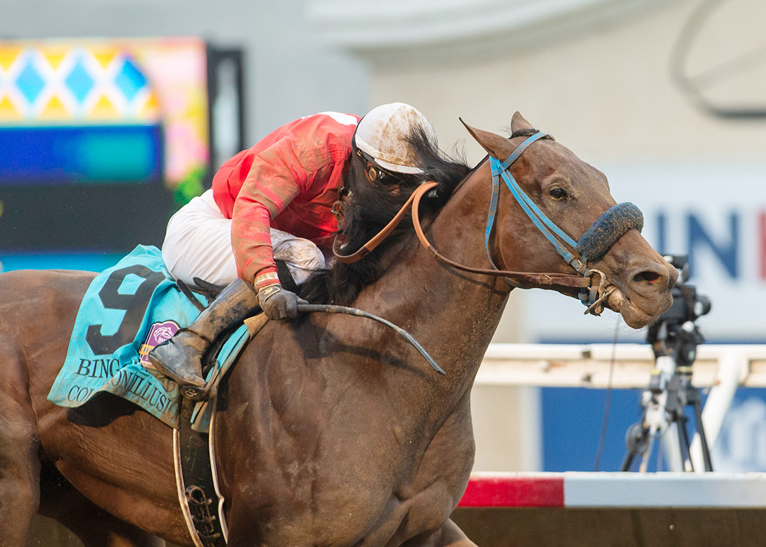 Collusion Illusion wins the 2020 Bing Crosby Stakes at Del Mar