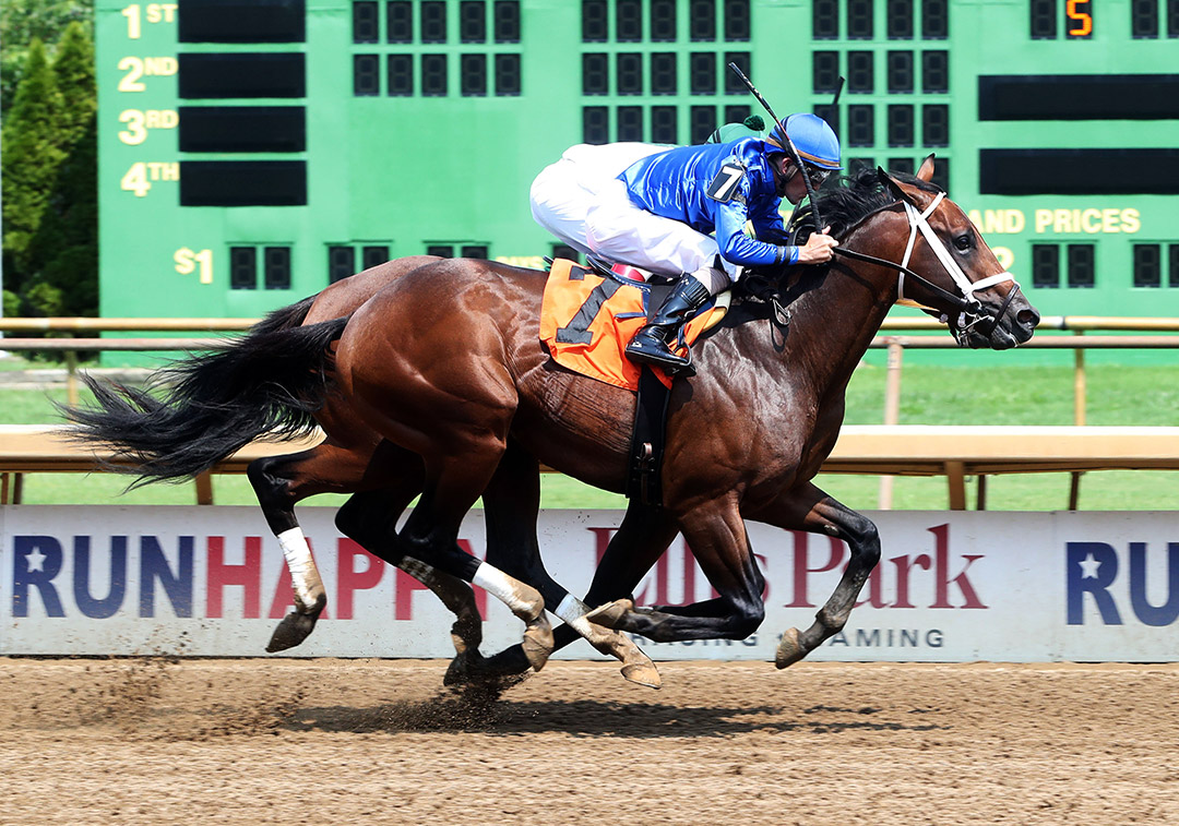 Colonel Bowman wins a July 17 allowance at Ellis Park