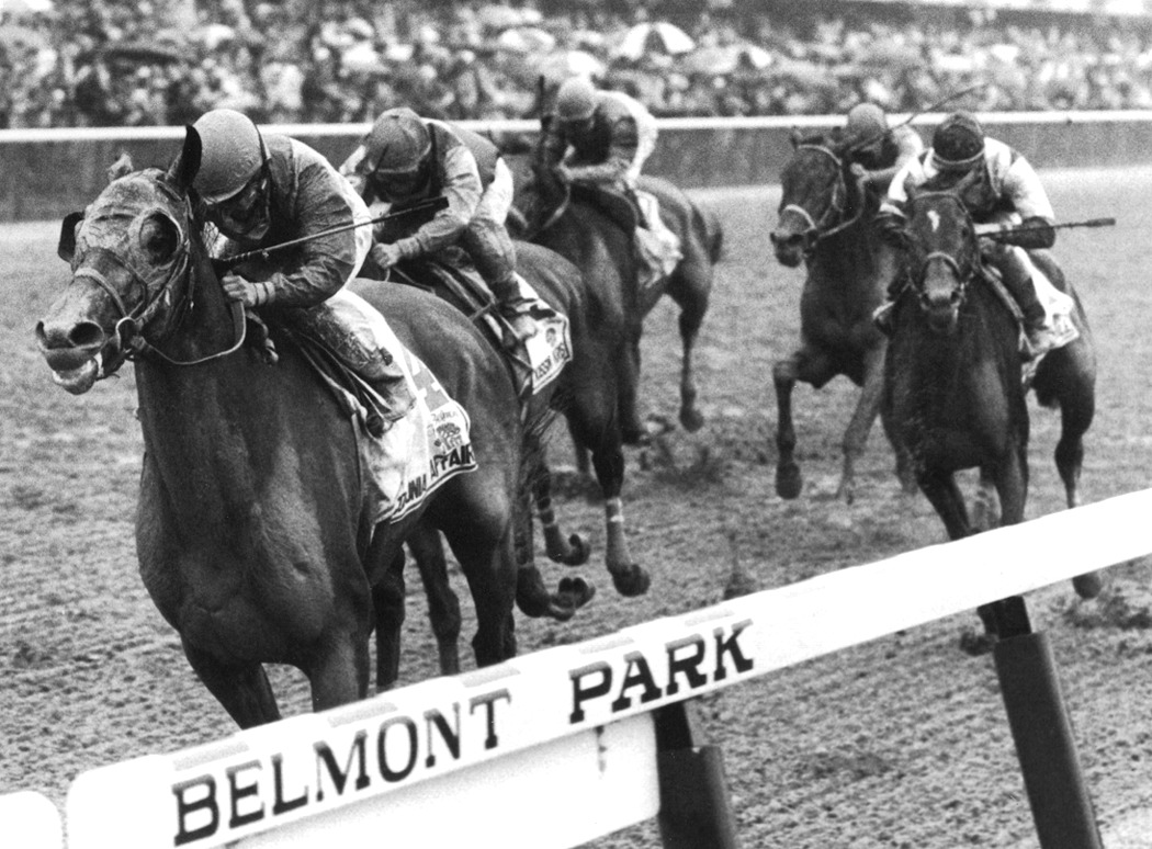 Colonial Affair wins 1993 Belmont Stakes