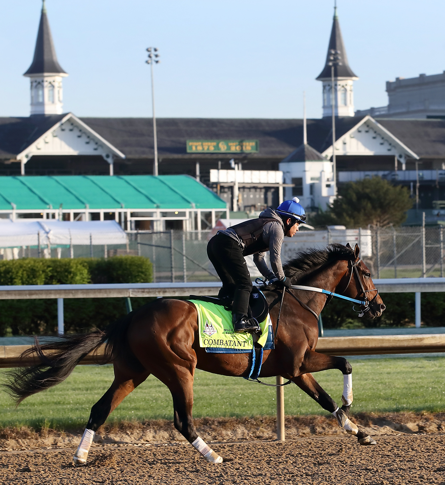Combatant trains at Churchill on April 30