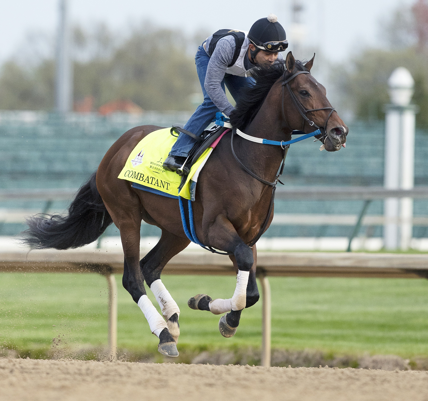 Combatant trains at Churchill on April 22