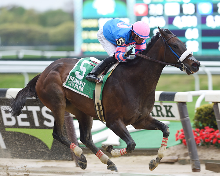 Come Dancing wins the 2019 Ruffian Stakes