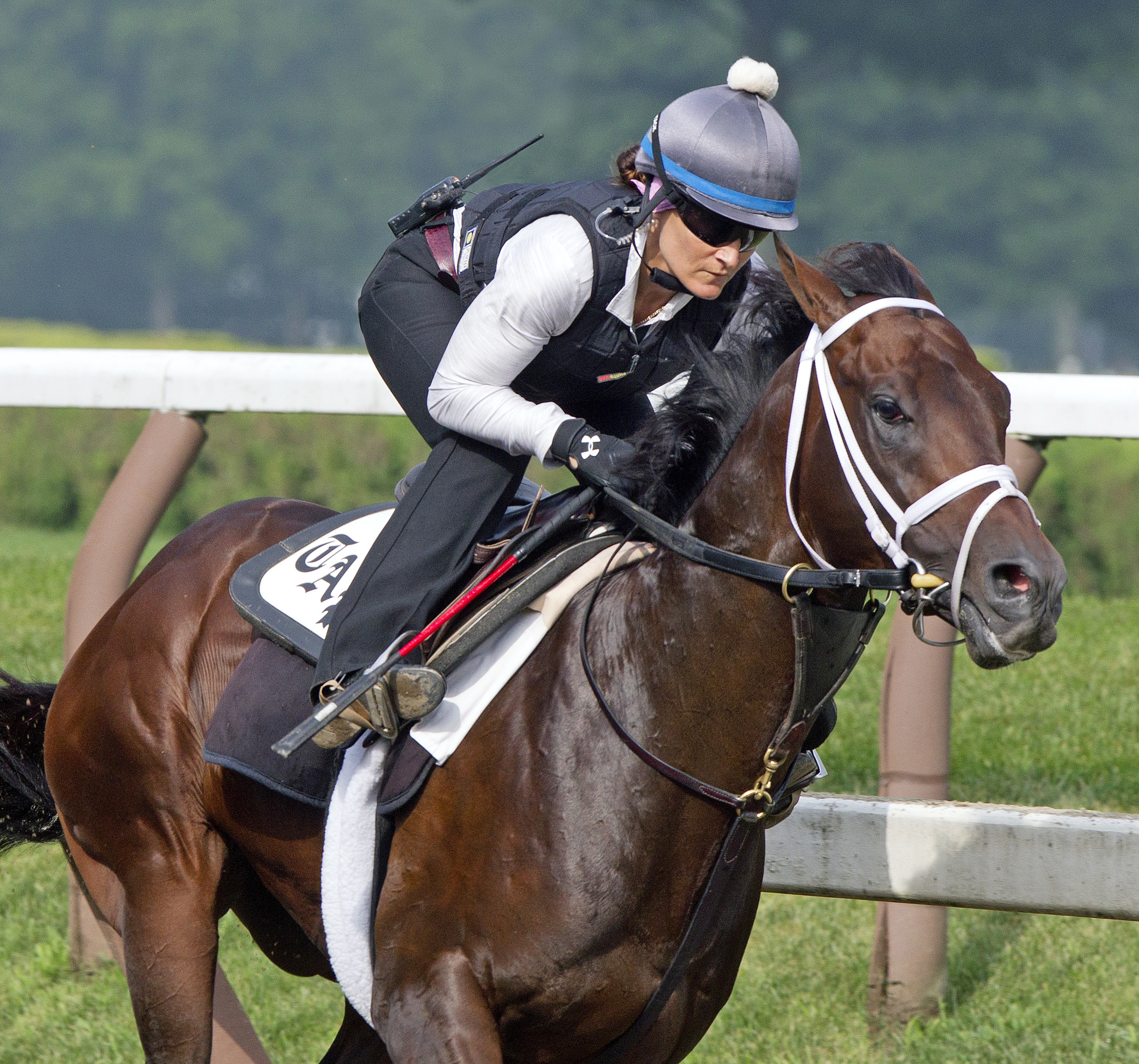 Competitive Edge trains at Saratoga on July 19