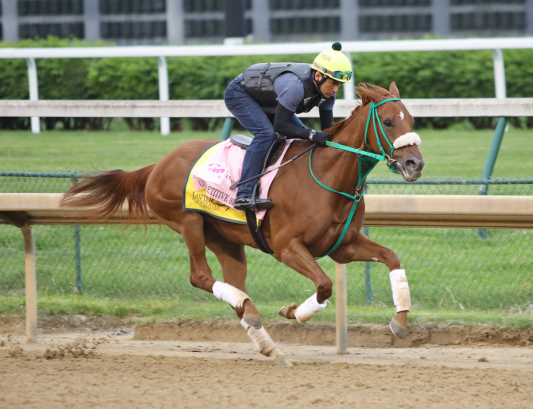 Competitive Speed trains at Churchill Downs in April