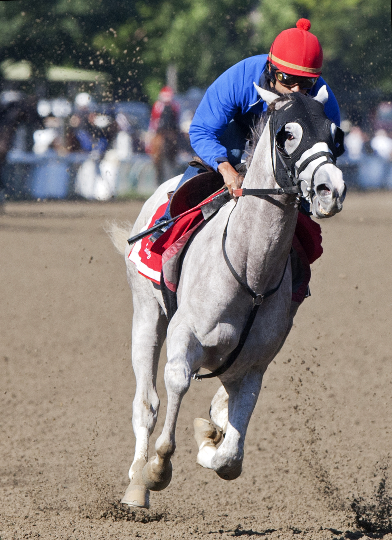 Conquest Big E trains at Saratoga on Aug. 8