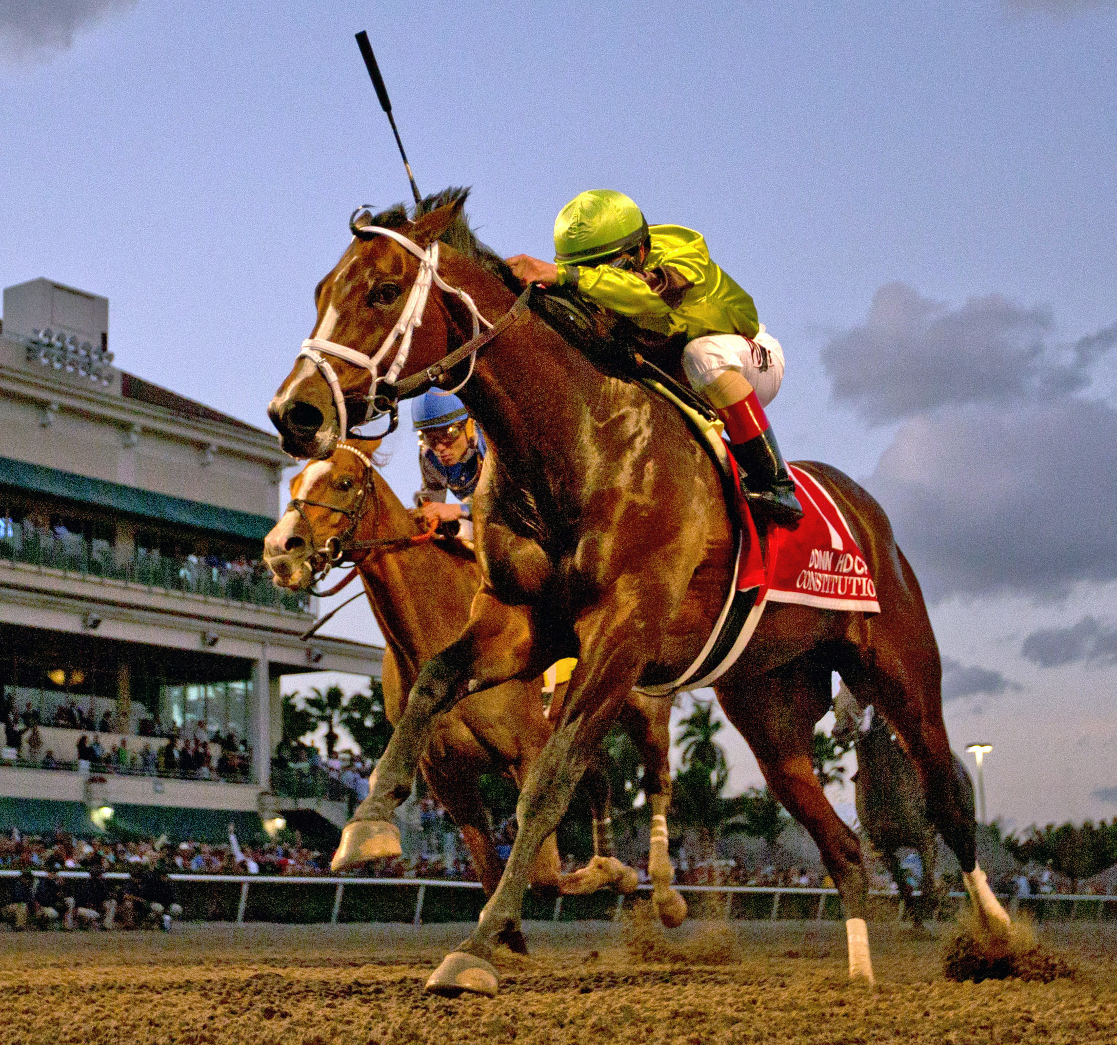 Constitution wins the Donn Handicap