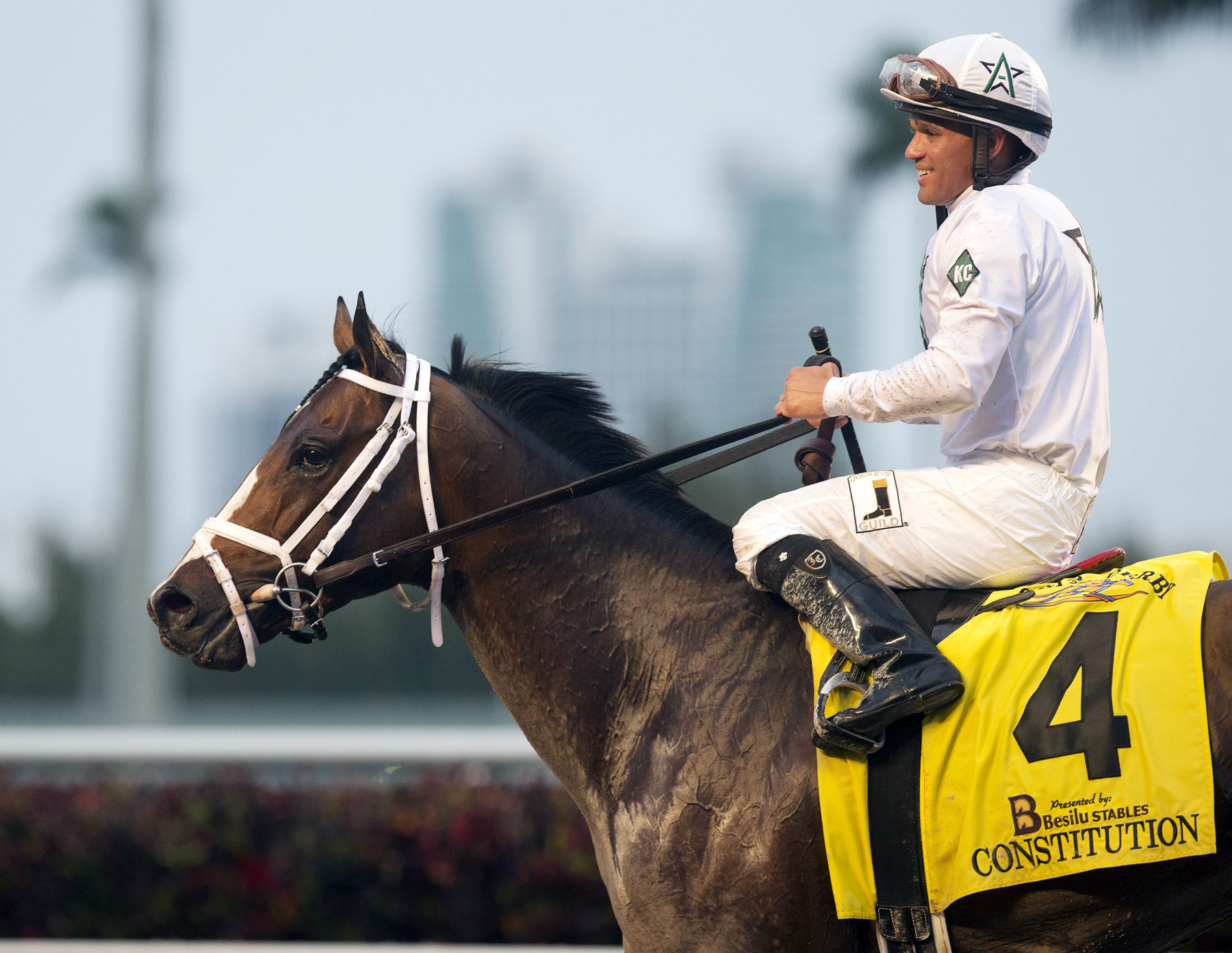 Constitution after winning the Florida Derby
