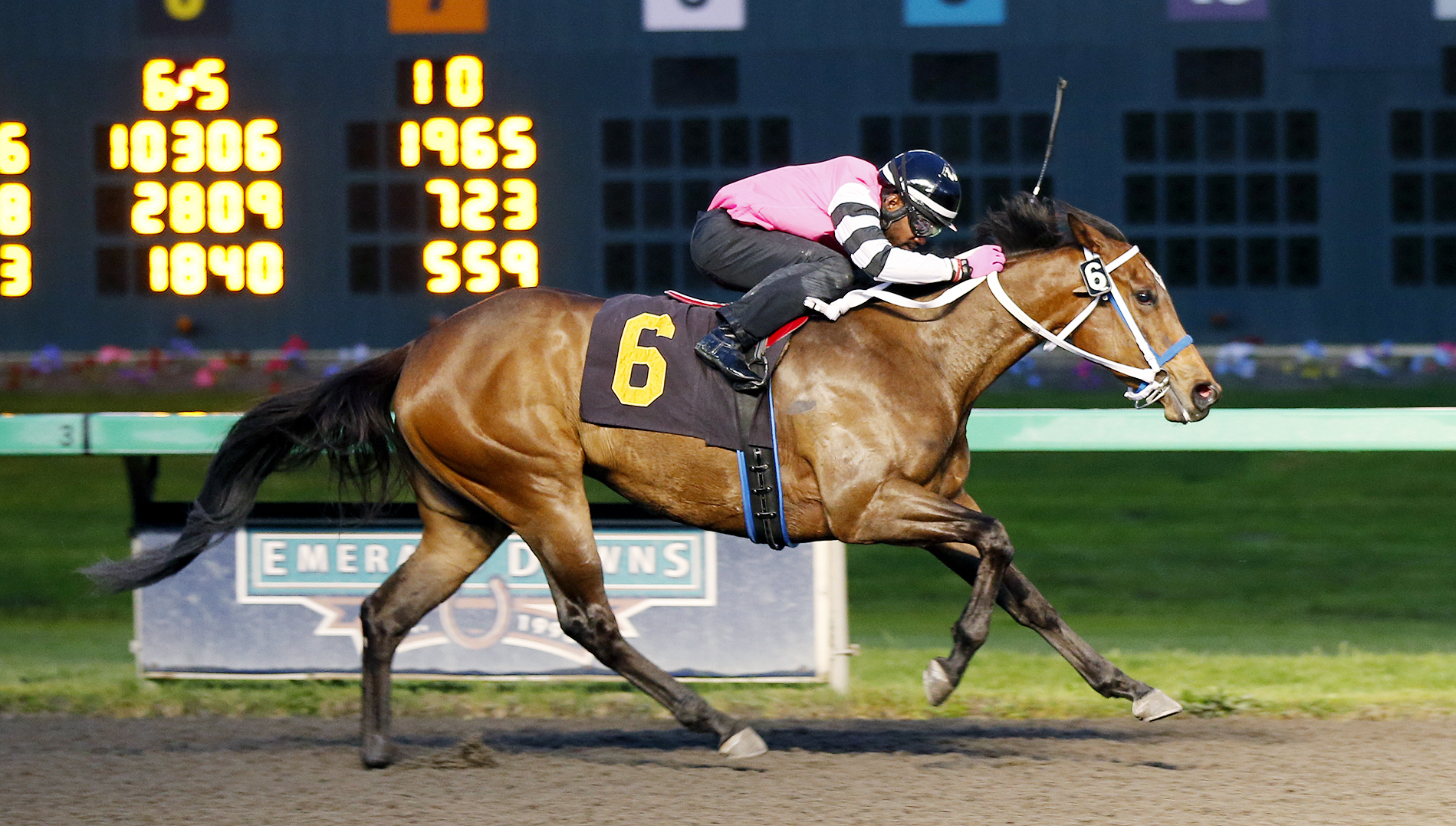 Copy Begone wins a claiming race on April 22