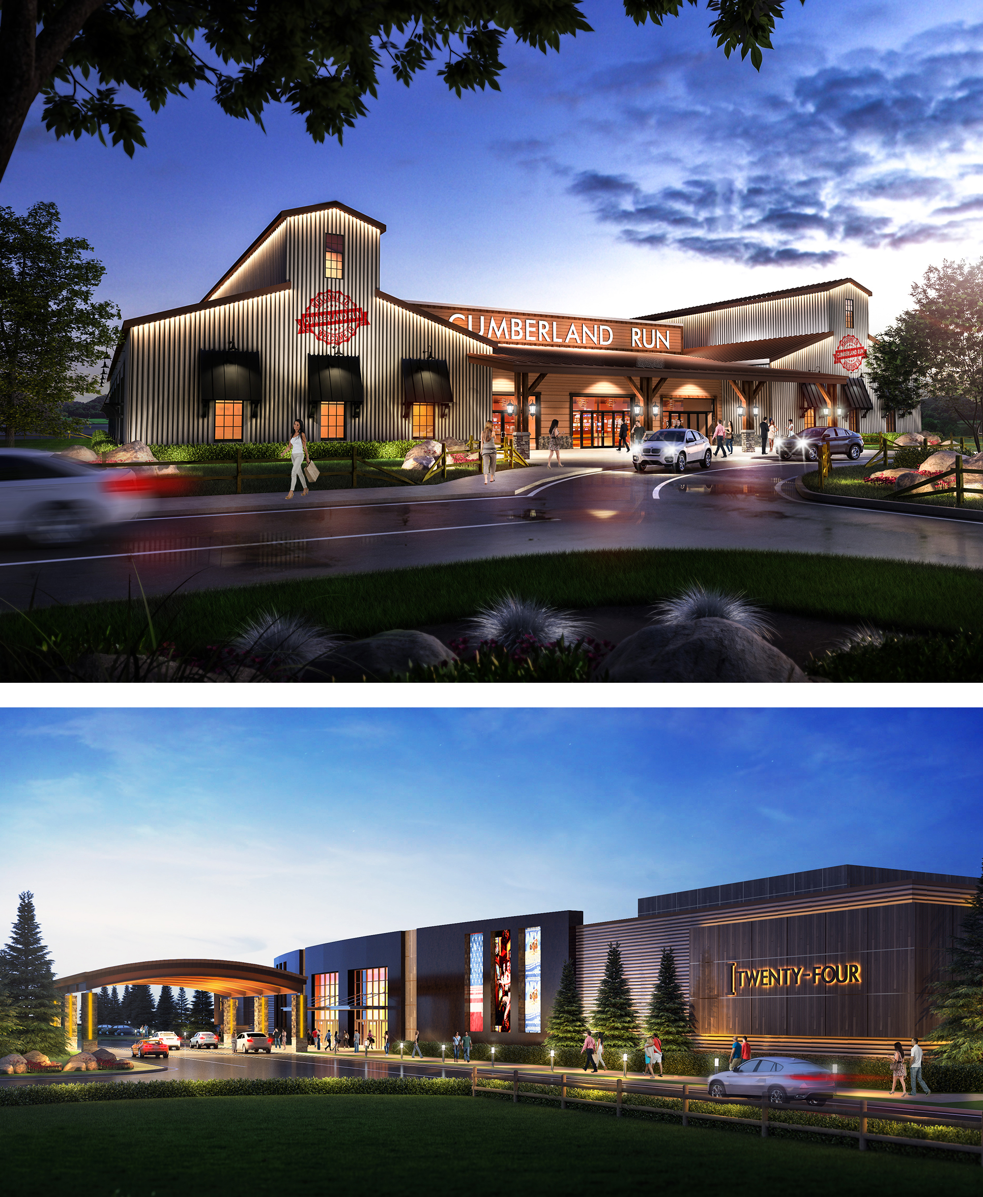 Proposed Corbin and Oak Grove racetracks