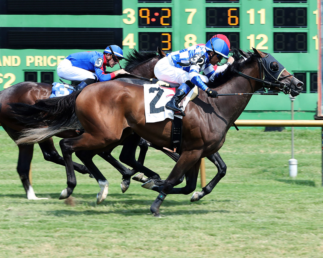 Core Values wins the 2021 Preview Dueling Grounds Derby at Ellis Park