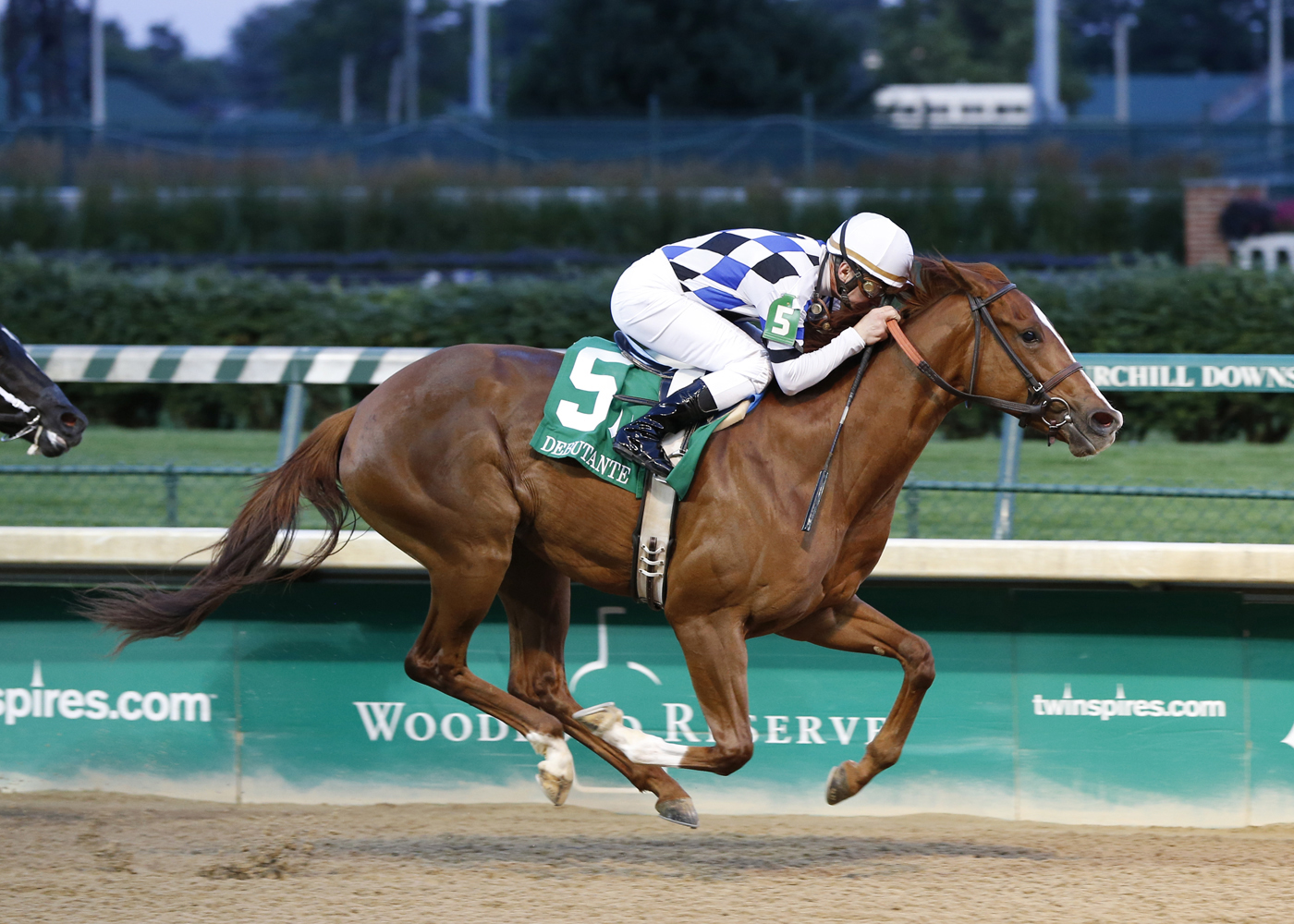 Cosmic Evolution wins the Debutante Stakes