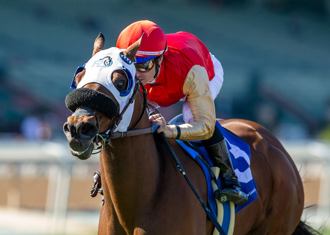 Count Again wins the 2022 Thunder Road Stakes at Santa Anita