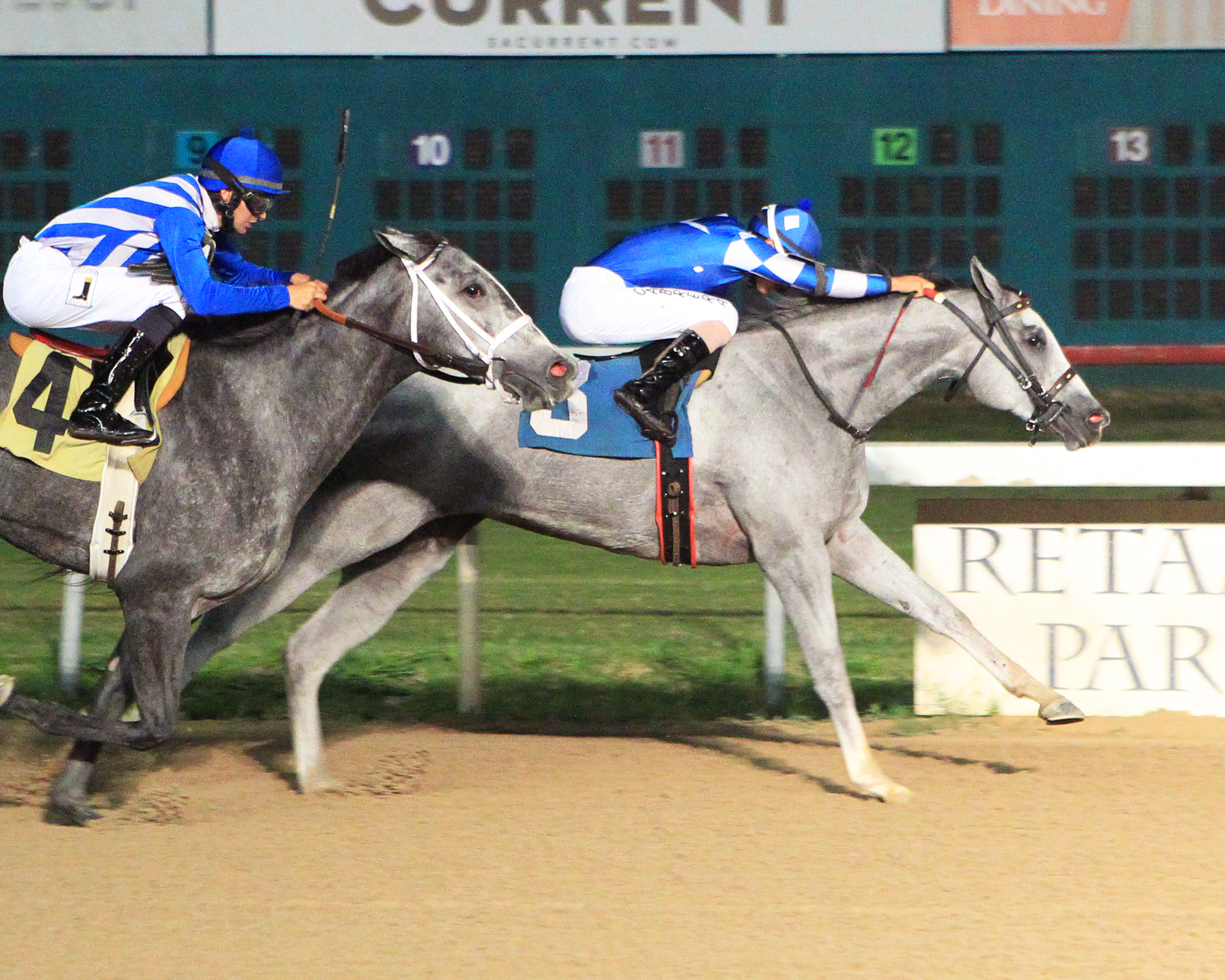 Country Candy wins the Darby's Daughter Division of the Clarence Scharbauer, Jr.