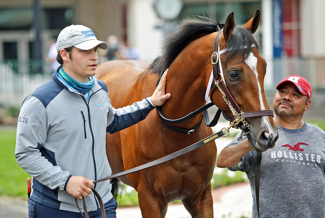 Blake Cox with Mandaloun at Churchill Downs on April 28