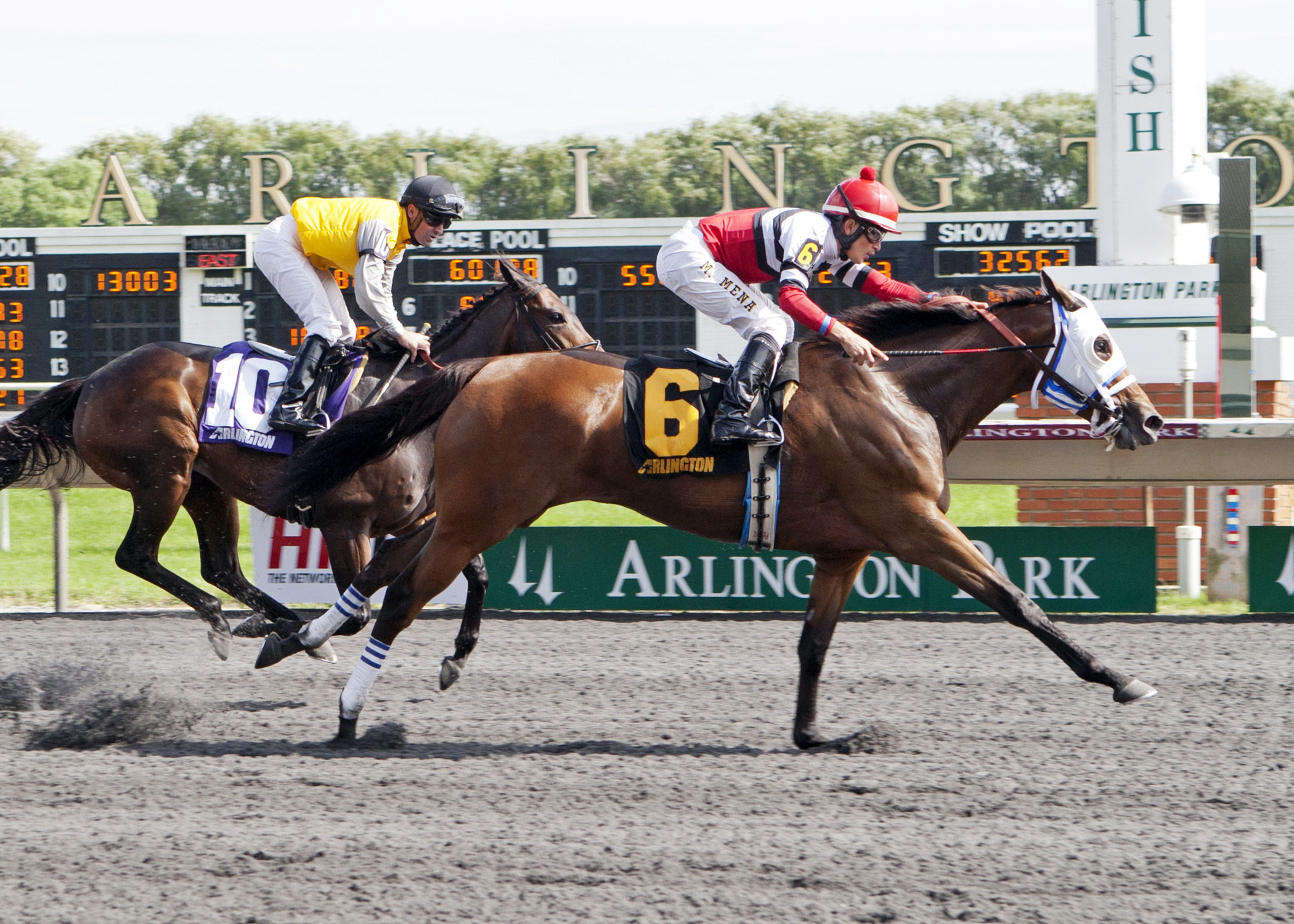 Cozze Up Lady wins the Chicago Handicap