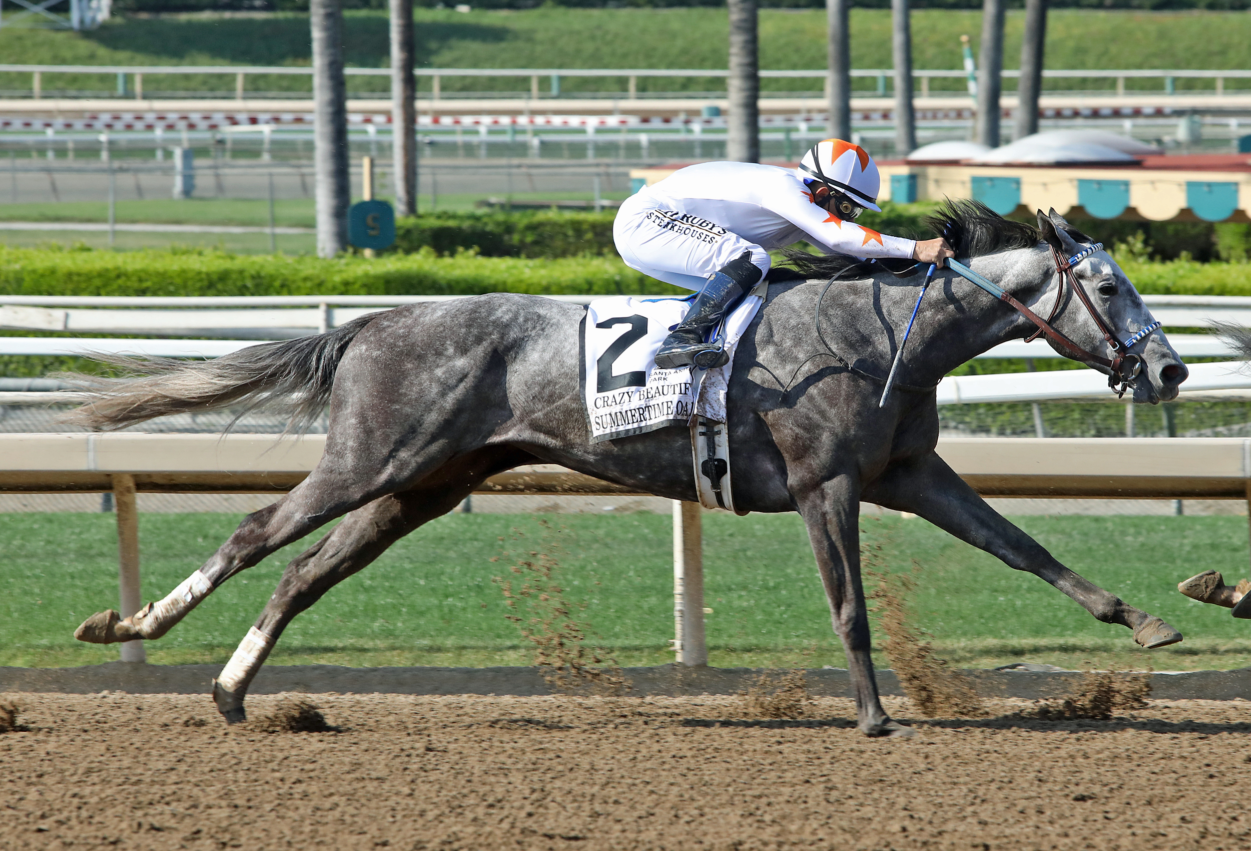 Crazy Beautiful wins Summertime Oaks 5-30-2021