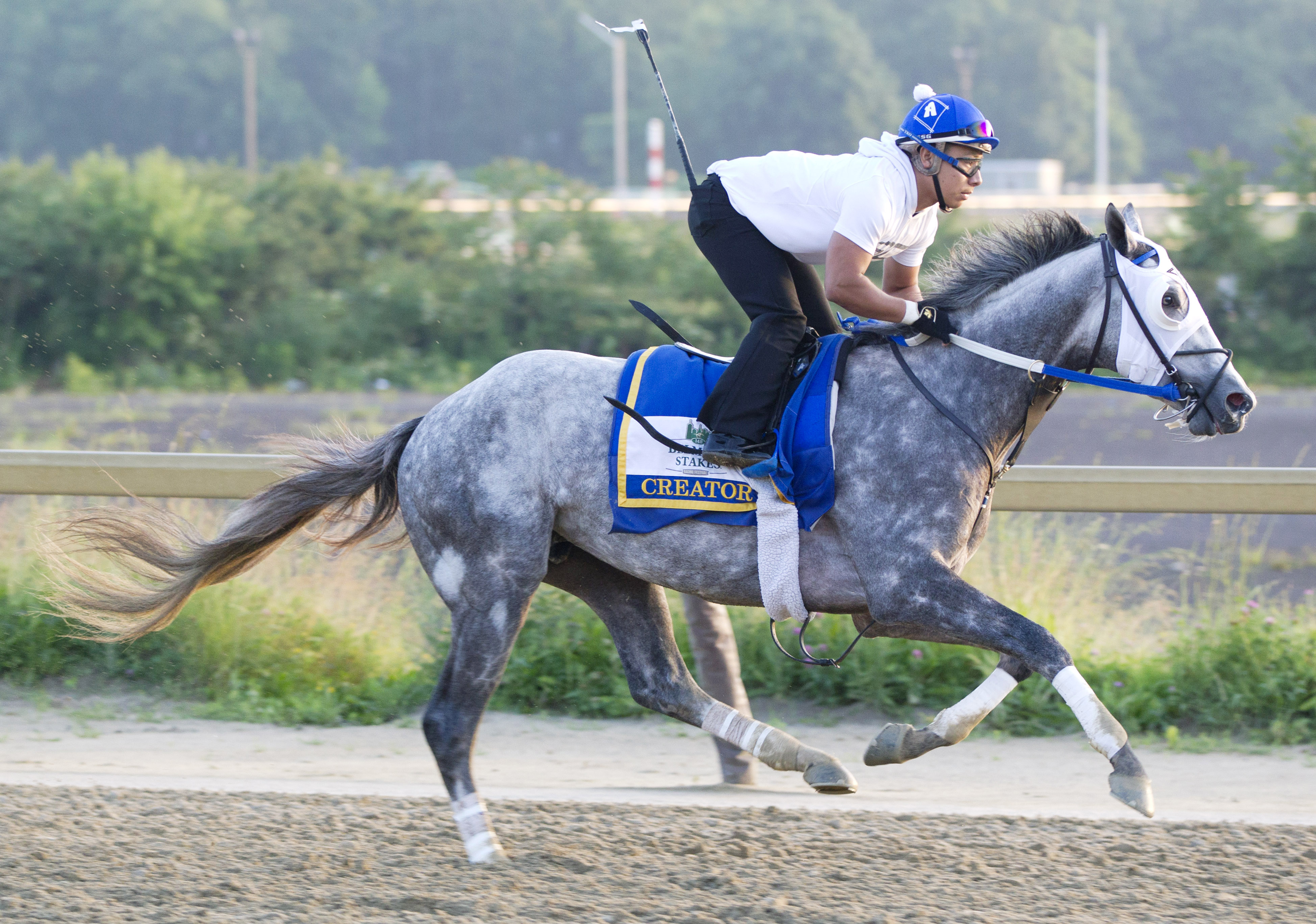 Creator trains at Belmont Park on June 6
