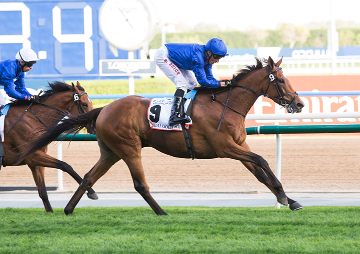 Cross Counter wins the Dubai Gold Cup