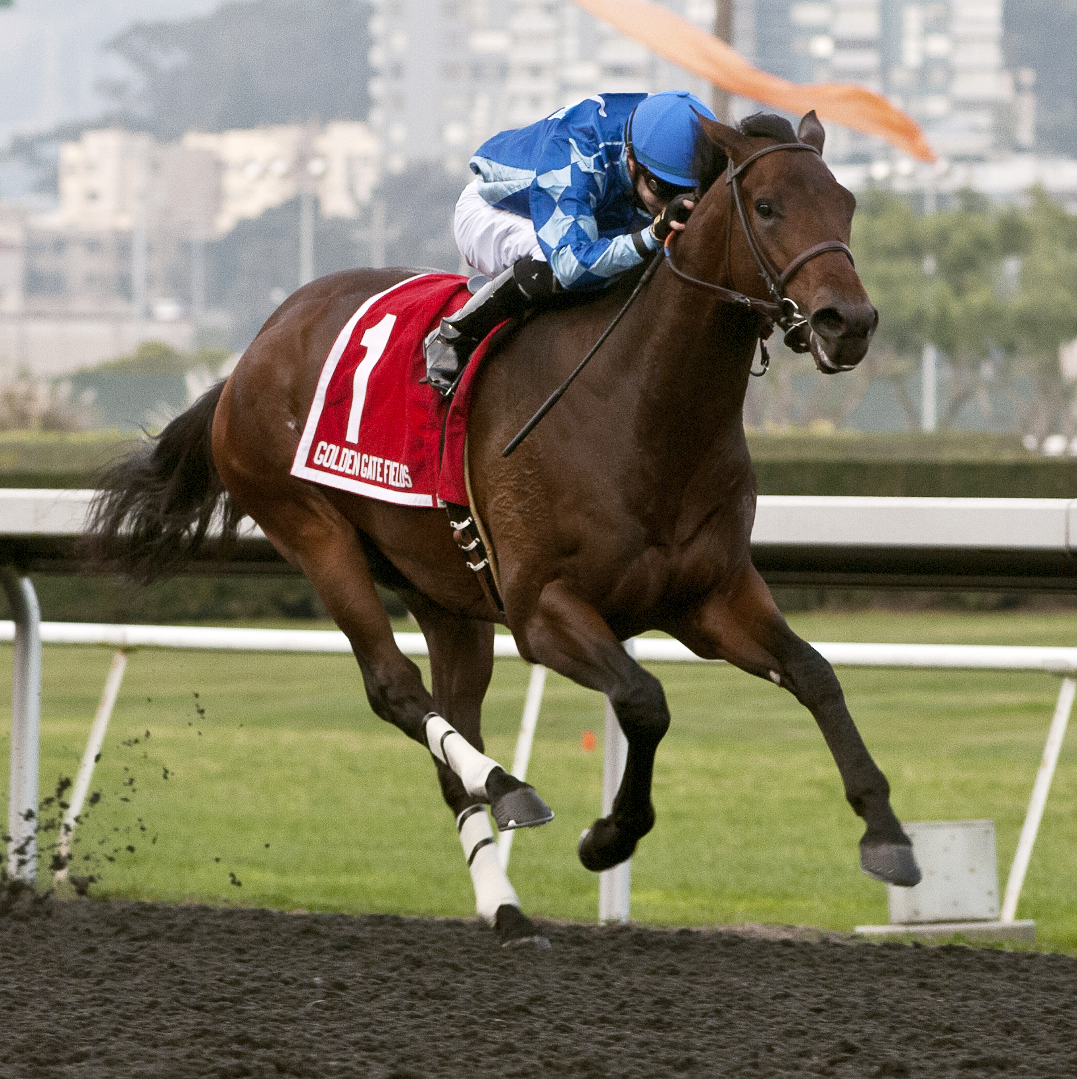 Cross the Line wins the California Derby